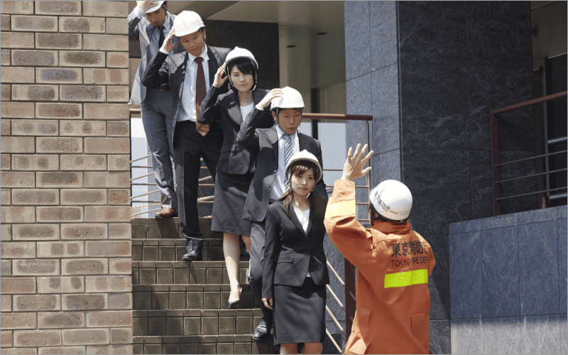 防災訓練の様子