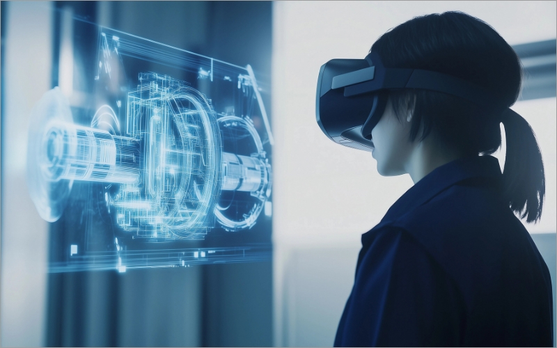 VRを使用する人