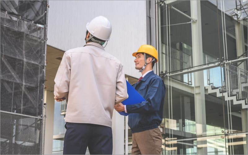 作業現場確認の様子