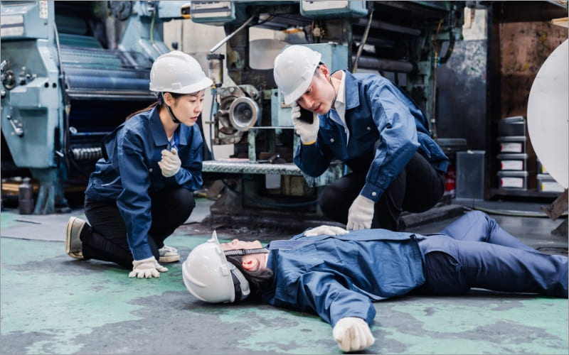 製造現場での事故