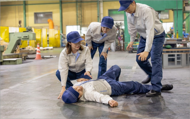 製造現場での災害