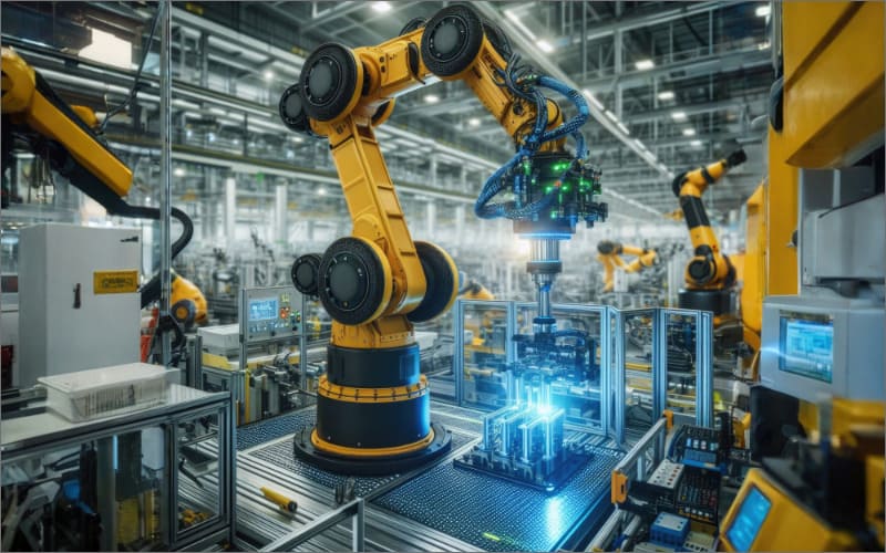 黄色いロボット