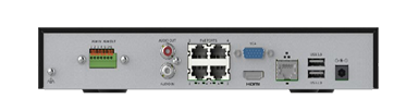 PoEポート搭載4chネットワークビデオレコーダー『NVR501-04B-P4-A』