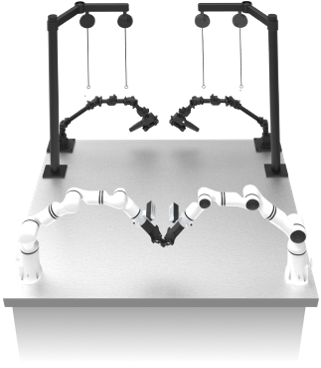 ロボット遠隔操作システムエンボディドAI双腕開発プラットフォーム