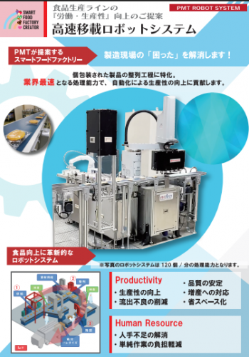 高速整列ロボットシステムカタログ(株式会社ピーエムティー)