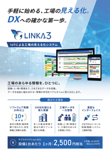 稼働監視システム『LINKA3』カタログ（新明和ソフトテクノロジ株式会社）