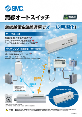 無線オートスイッチ『IN574シリーズ』カタログ（SMC株式会社）