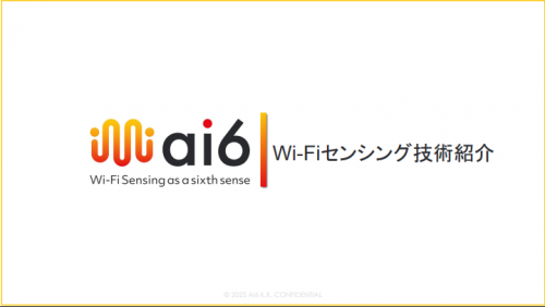 最先端の動態検知、Wifiセンシングサービスカタログ（ai6株式会社）