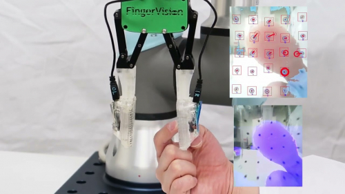 視触覚センサ内蔵ロボットハンド(株式会社FingerVision)
