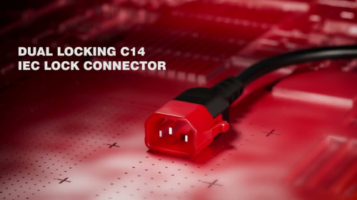 抜け防止ダブルロック電源ケーブル『DOUBLE-LOCK POWER CABLE』(エイム電子株式会社)