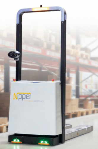 自律走行フォーク型搬送ロボット『NIPPER』