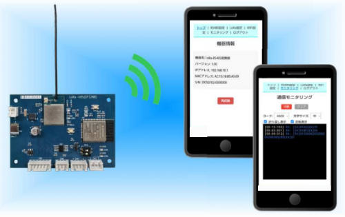 RS-485/LoRa通信変換ユニット『HB-LoRa485』