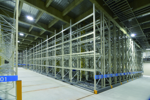 電動式移動パレットラック『ラックランナ』