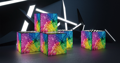 キューブ型LEDディスプレイ『CUBE VISION』